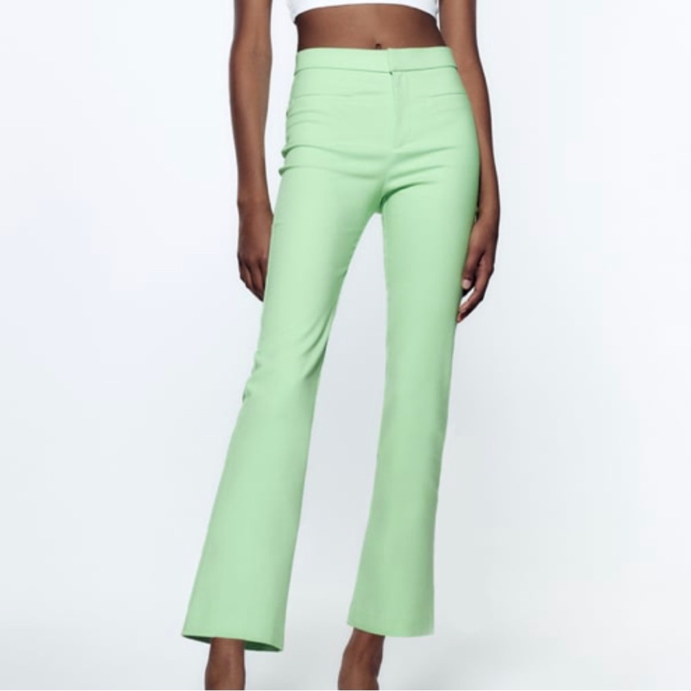 Zara mini flared colored pants